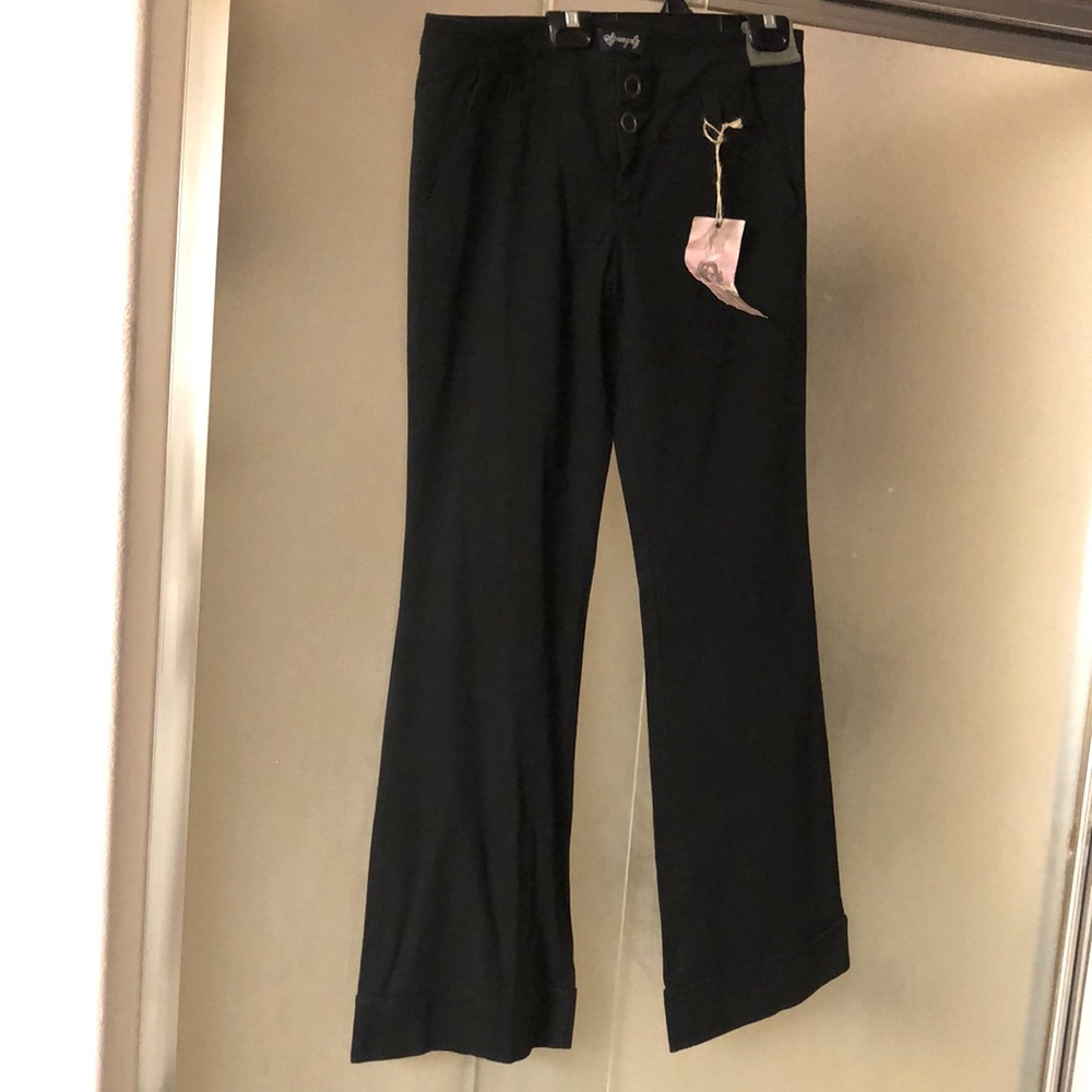 Spacegirlz black wide bootcut pants sz 7